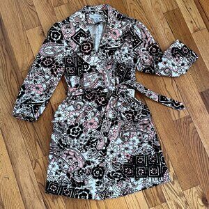 Vintage Nine West Patterned Lightweight Coat